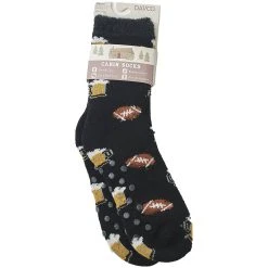 Discount 😍 Slippers Mens Davco Beer Football Slipper 🧦 Socks 🤩