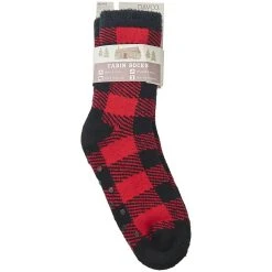 Coupon 😀 Slippers Mens Davco Big Buffalo Plaid Slipper 🧦 Socks 🌟