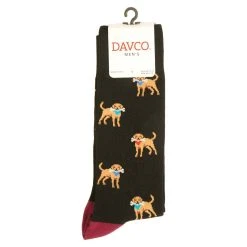 Cheapest ✔️ Mens Davco 🐕 Dog With Bone 🧦 Socks 👍