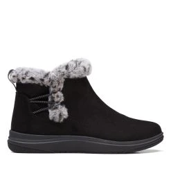 Top 10 🔥 Womens Clarks® Breeze Fur Ankle 🥾 Boots - Black 🌟