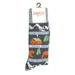 Cheap 😉 Mens Davco Cabin Fair Isle Crew 🧦 Socks 👏