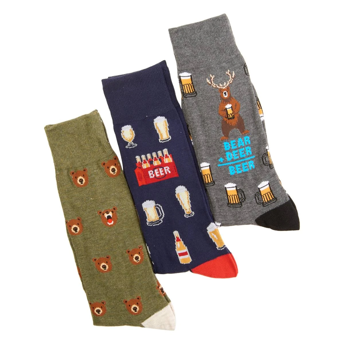 Flash Sale โค๏ธ Mens Davco Camping Bear & Beer Box ๐งฆ Socks ๐ฏ