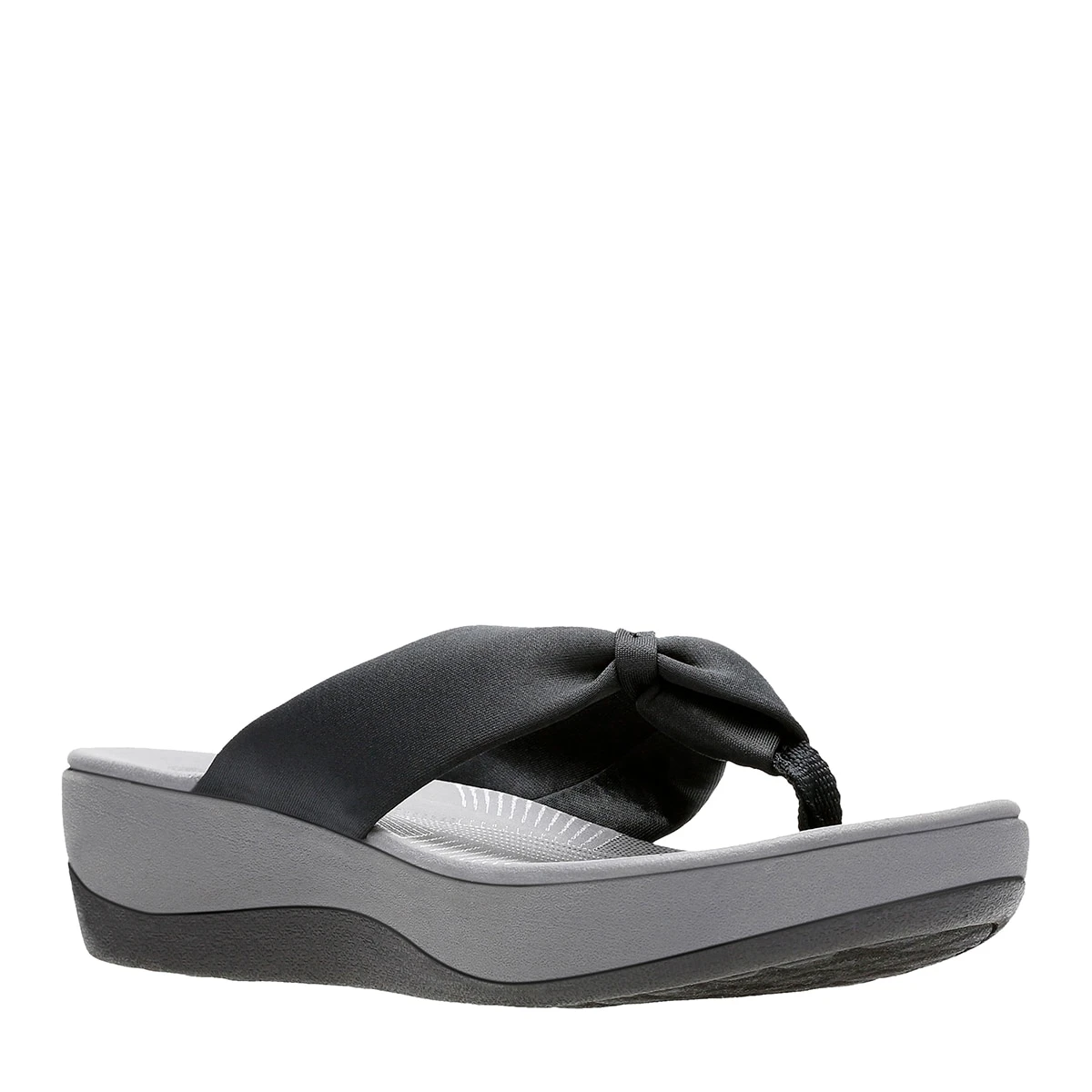 Discount 🌟 Womens Clarks® Cloudsteppers™ Arla Glison Solid Thong 🩴 Sandals ❤️
