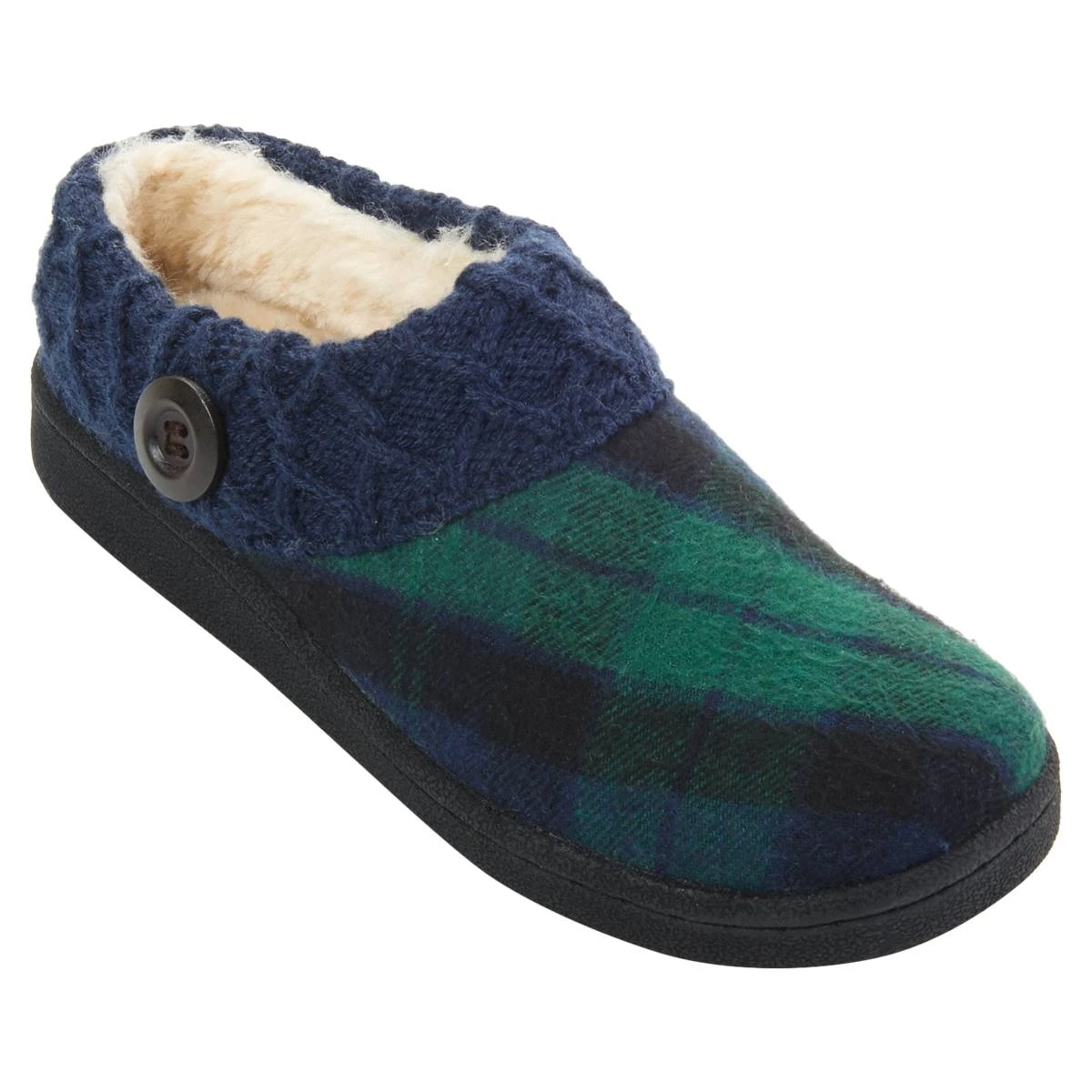 Wholesale 🔔 Womens Clarks® Nikki Plaid Scuff Slippers 🔥