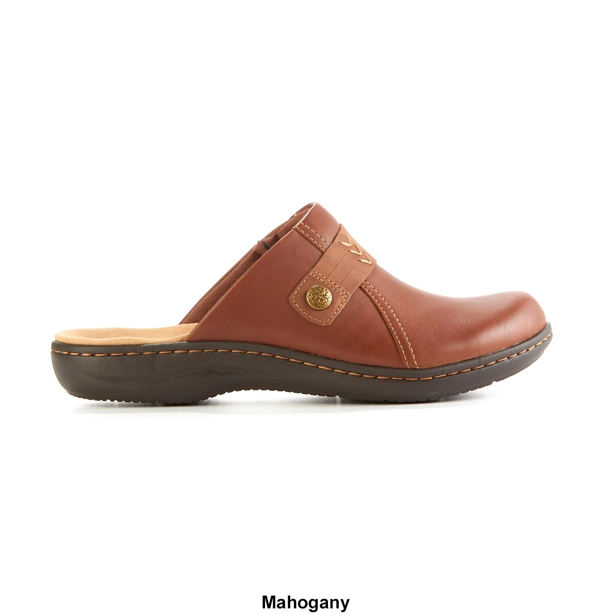 Outlet ❤️ Womens Clarks® Laurieann Ella Mahogany Clogs ⌛ - Image 2