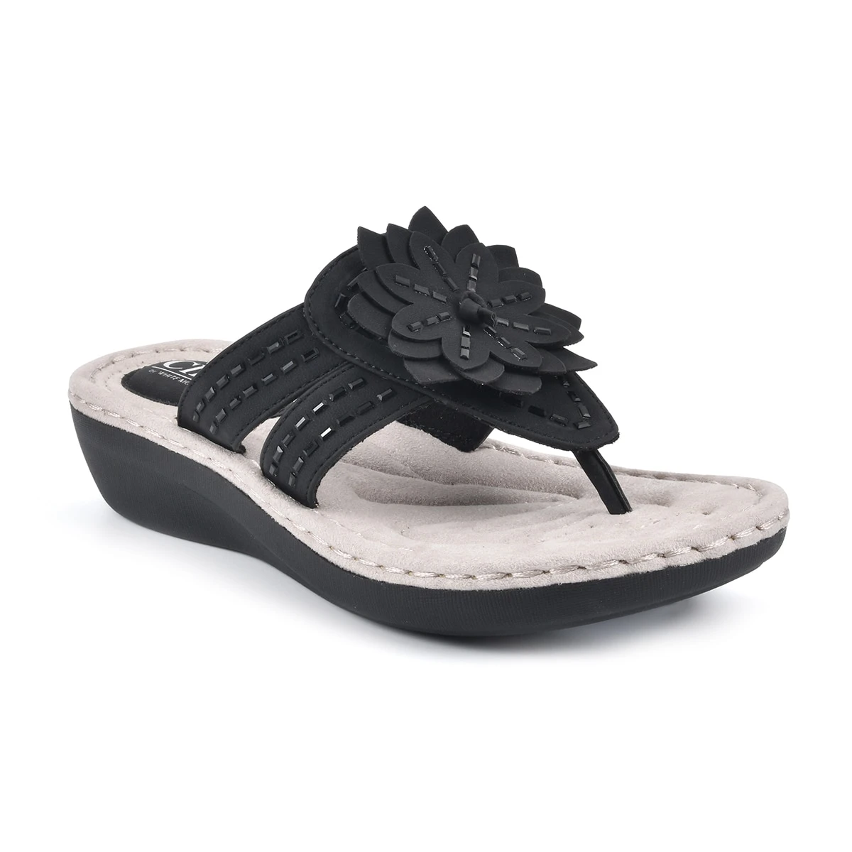 Deals 💯 Cliffs-by-White-Mountain 👩 Womens Cliffs By White Mountain Cupcake II Wedge 🩴 Sandals ❤️