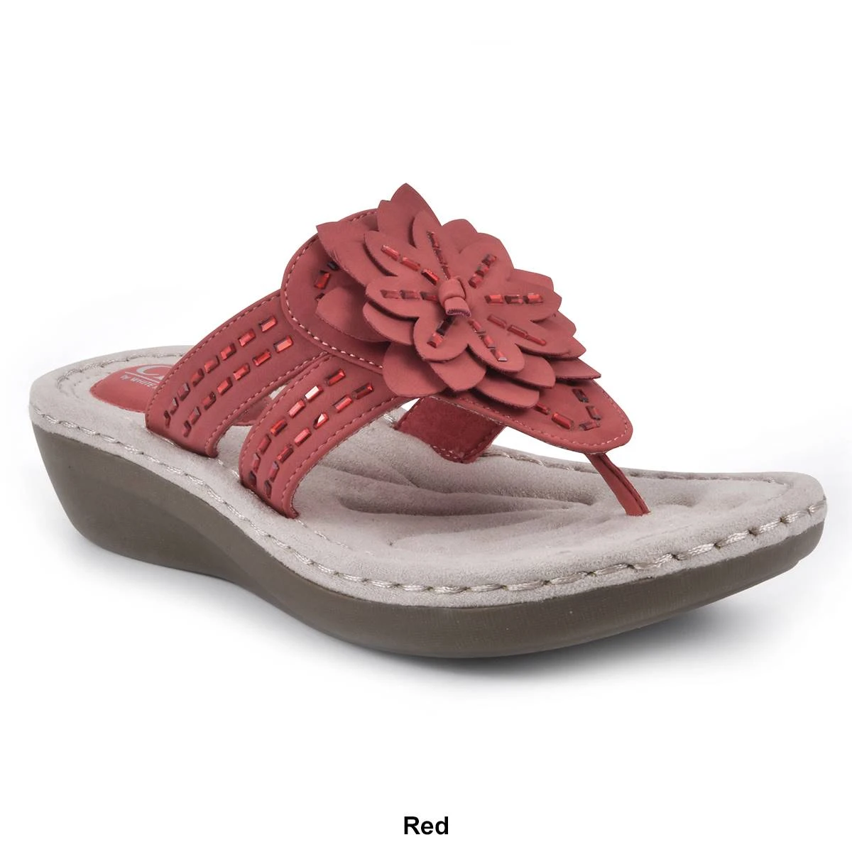 Deals 💯 Cliffs-by-White-Mountain 👩 Womens Cliffs By White Mountain Cupcake II Wedge 🩴 Sandals ❤️ - Image 9